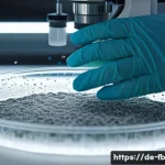 버섯 기반 섬유의 혁신적 접근 - **Prompt for Mycelium Transformation in a Lab Setting:**
    "A macro shot of intricate white myceli...